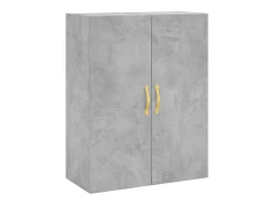 Armario de pared gris hormigón 69,5x34x90 cm
