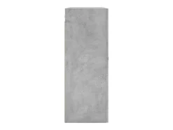 Armario de pared gris hormigón 69,5x34x90 cm