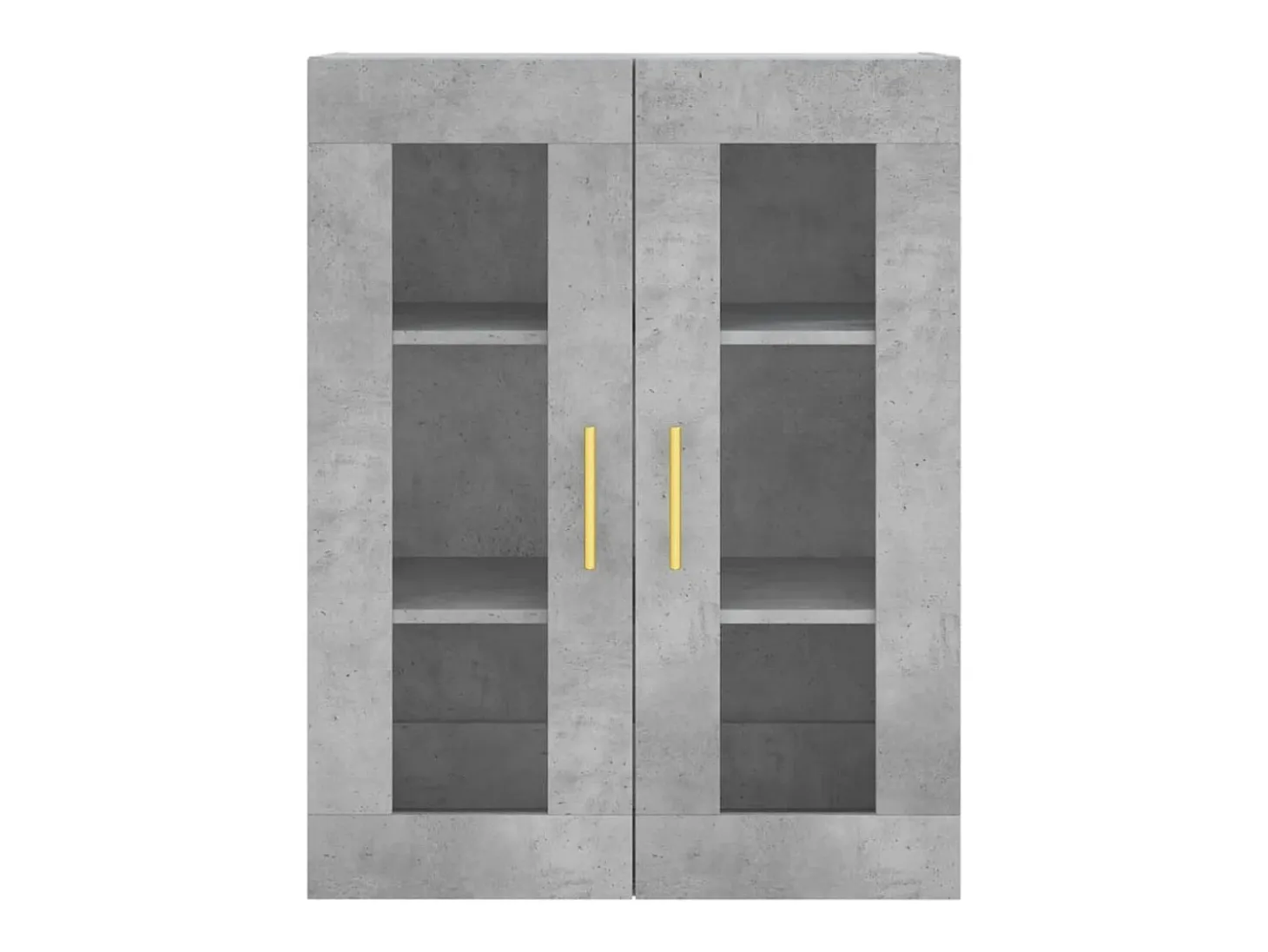 Armario de pared gris hormigón 69,5x34x90 cm