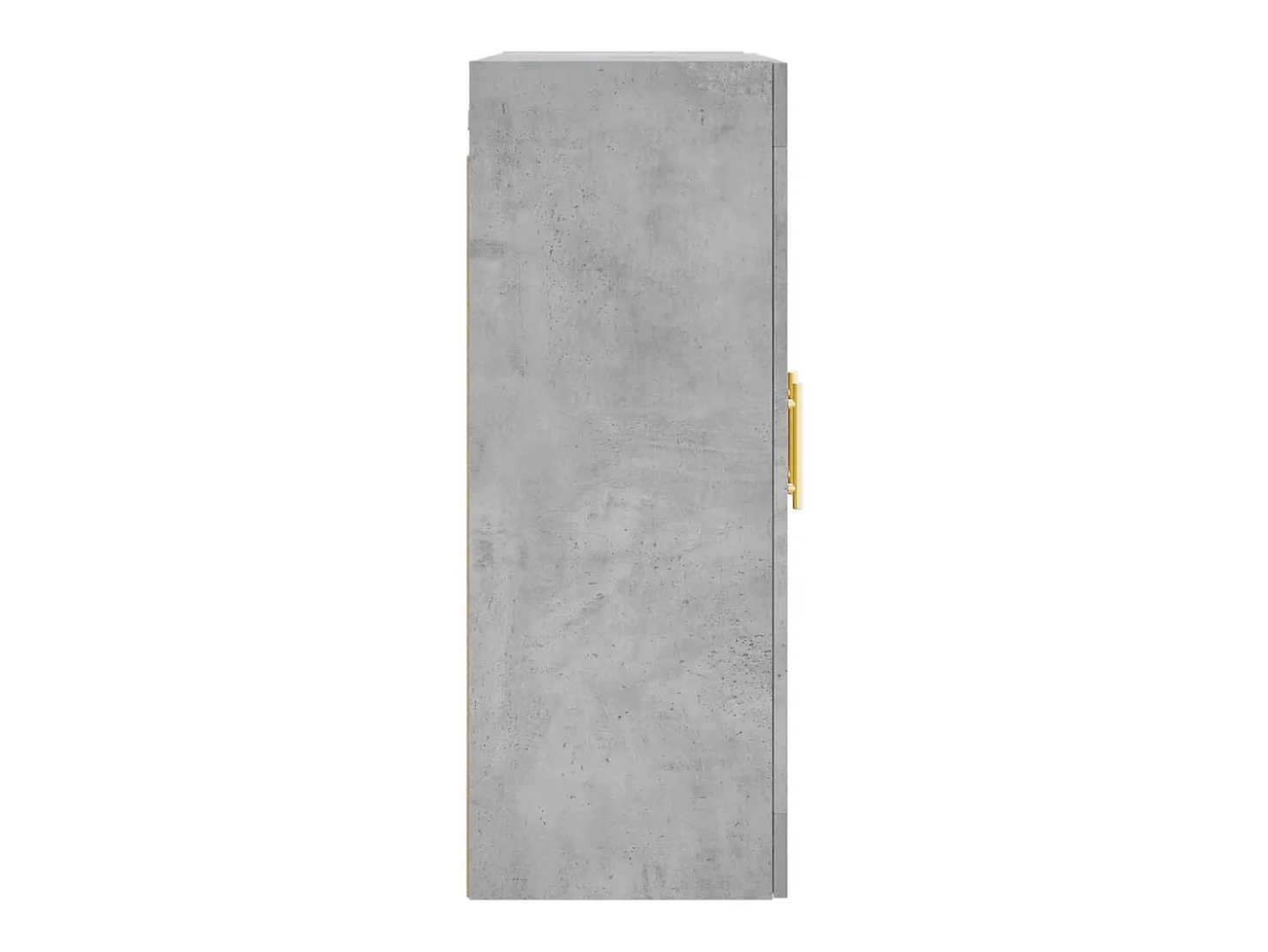 Armario de pared gris hormigón 69,5x34x90 cm
