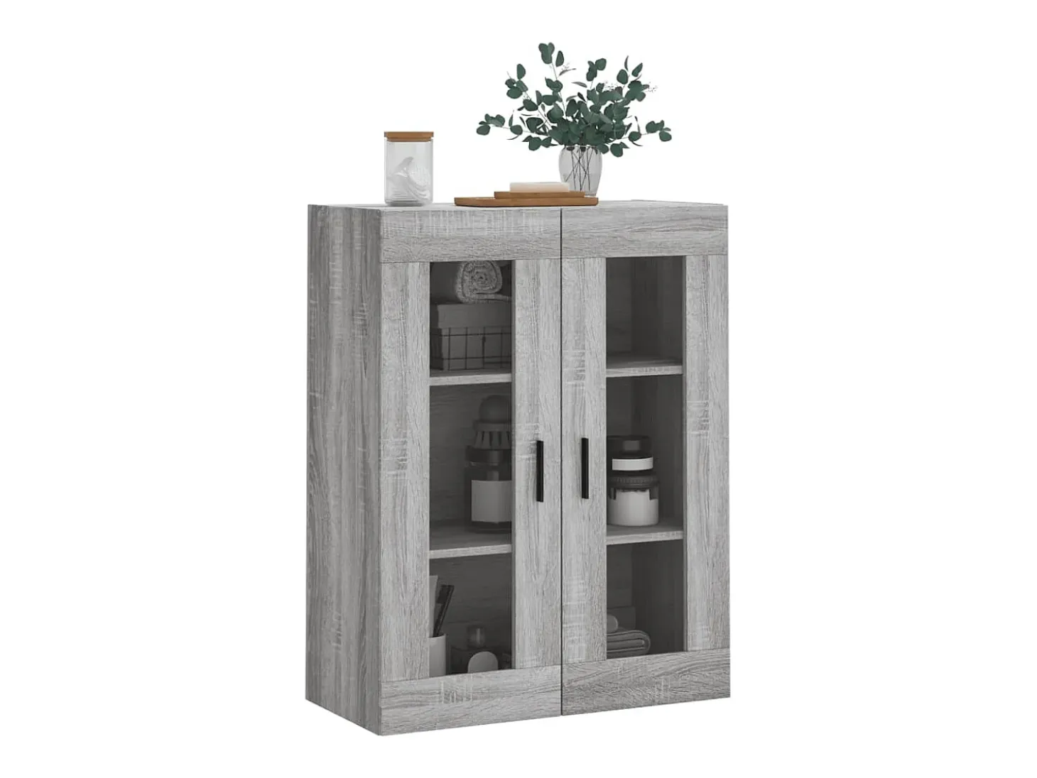 Armario de pared gris Sonoma 69,5x34x90 cm