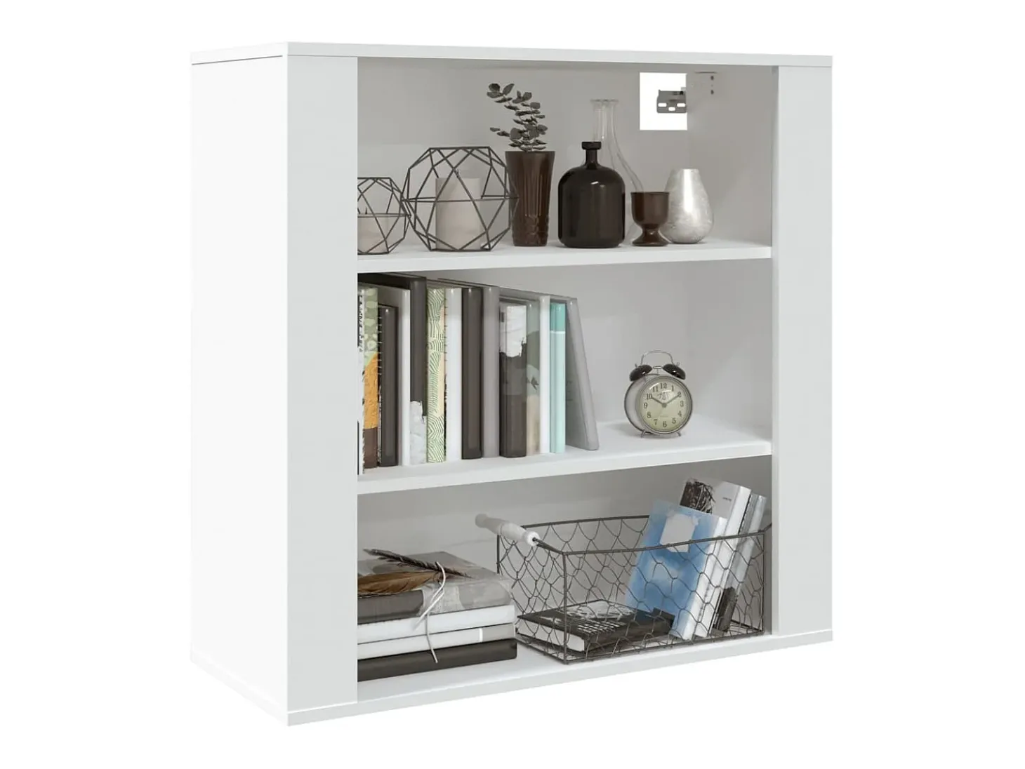 Armario de pared madera contrachapada blanco 80x33x80 cm