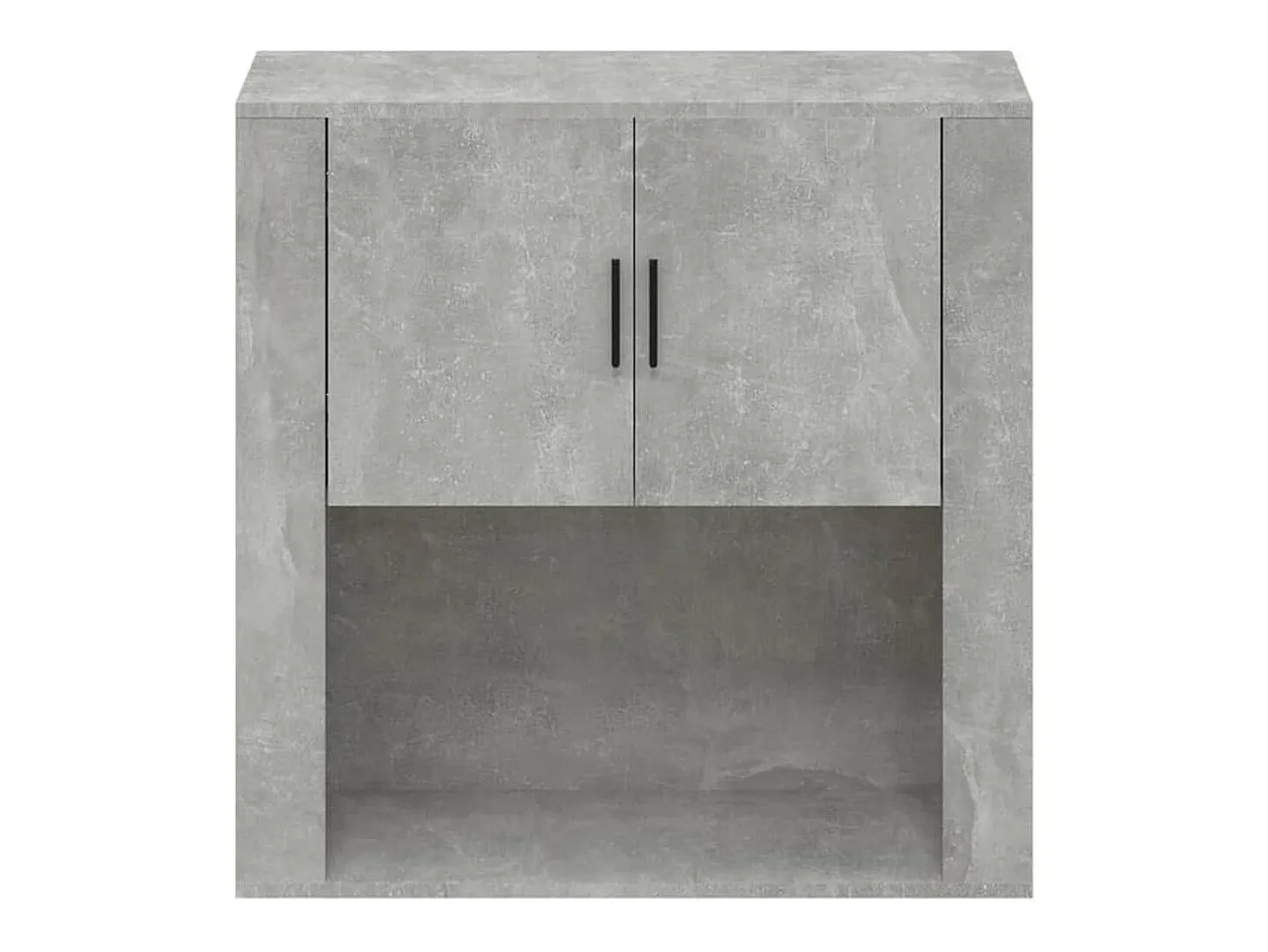 Armario de pared madera contrachapada gris hormigón 80x33x80 cm