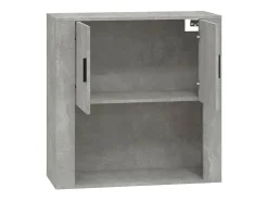 Armario de pared madera contrachapada gris hormigón 80x33x80 cm