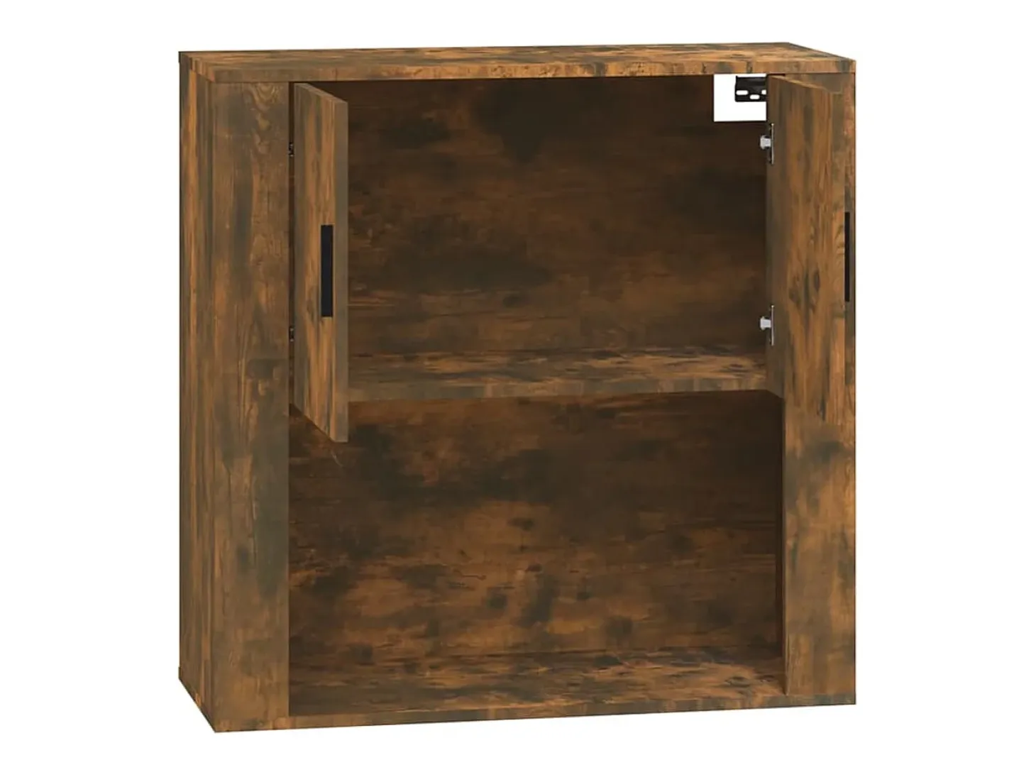 Armario de pared madera contrachapada roble ahumado 80x33x80 cm