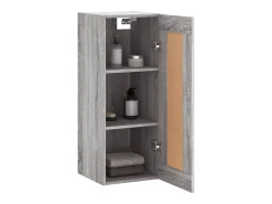 Armario de pared madera de ingeniería gris Sonoma 34,5x34x90 cm