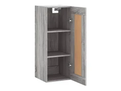 Armario de pared madera de ingeniería gris Sonoma 34,5x34x90 cm