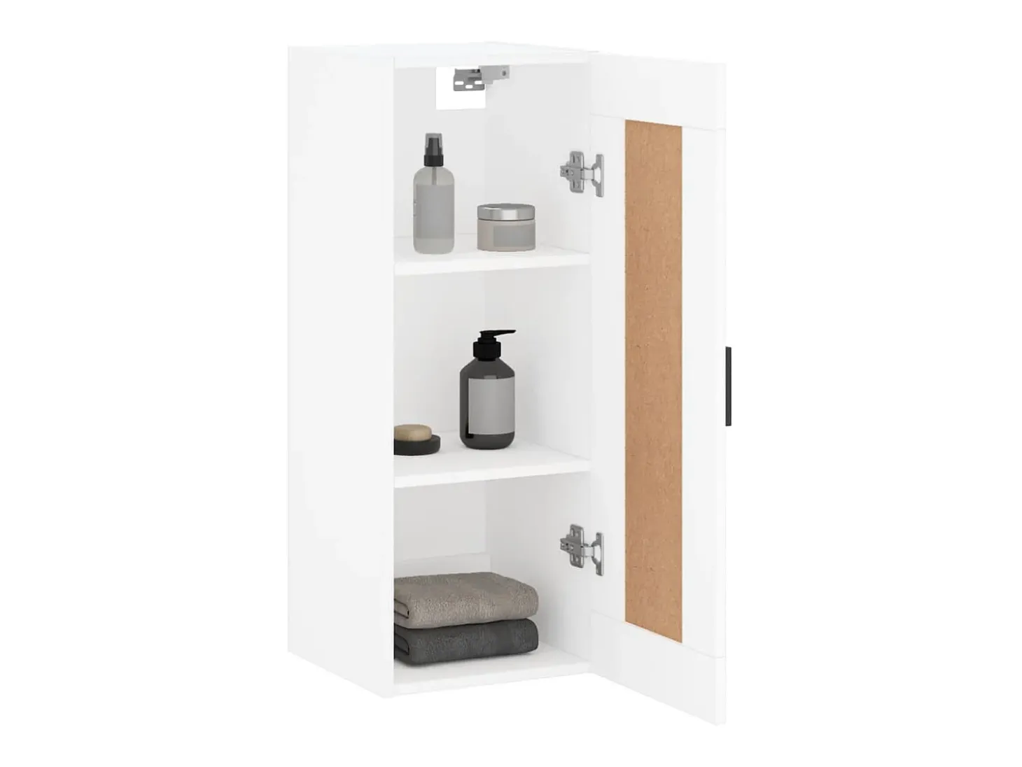 Armario de pared madera de ingeniería blanco 34,5x34x90 cm