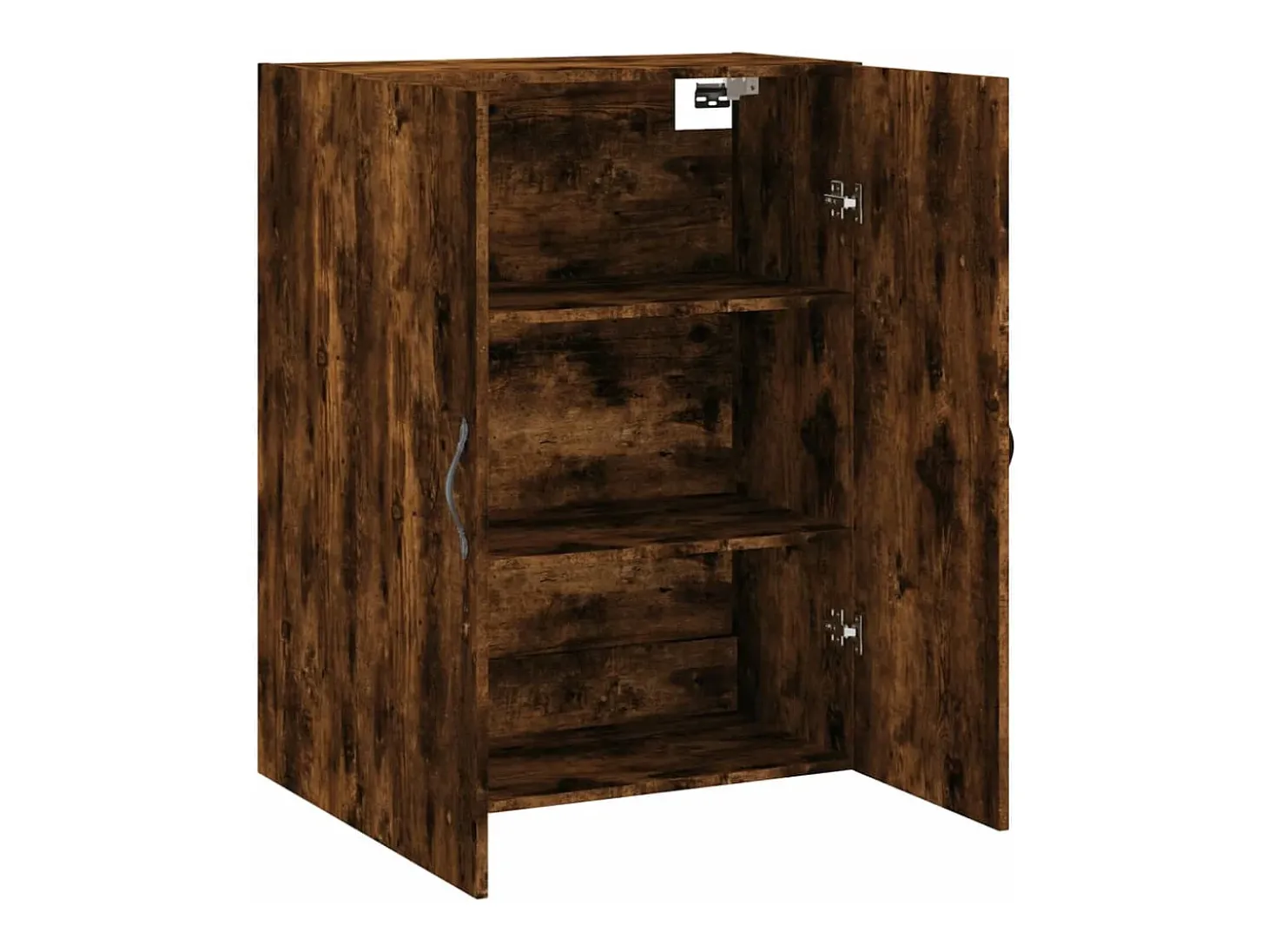 Armario de pared madera ingeniería roble ahumado 69,5x34x90 cm