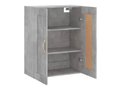 Armario de pared madera ingeniería gris hormigón 69,5x34x90 cm