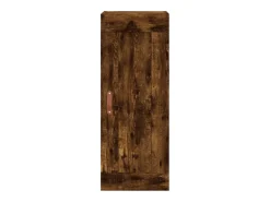 Armario de pared madera ingeniería roble ahumado 34,5x34x90 cm