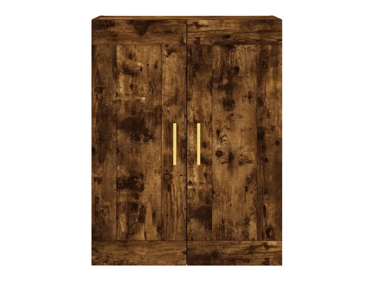 Armario de pared madera ingeniería roble ahumado 69,5x34x90 cm