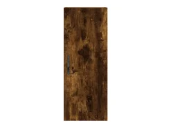 Armario de pared madera ingeniería roble ahumado 34,5x34x90 cm