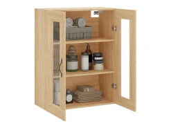 Armario de pared madera ingeniería roble Sonoma 69,5x34x90 cm