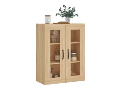 Armario de pared madera ingeniería roble Sonoma 69,5x34x90 cm