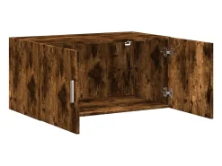 Armario de pared madera ingeniería roble ahumado 80x42,5x40 cm