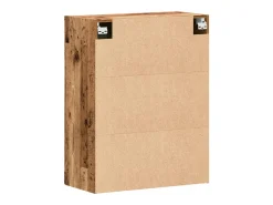 Armario de pared madera vieja 69,5x34x90 cm madera contrachapada