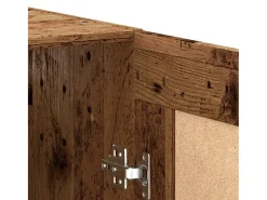Armario de pared madera vieja 69,5x34x90 cm madera contrachapada