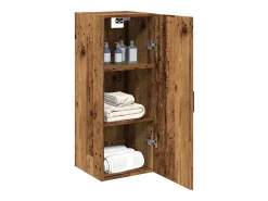 Armario de pared madera vieja 34,5x34x90 cm madera contrachapada