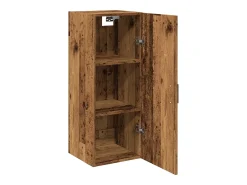 Armario de pared madera vieja 34,5x34x90 cm madera contrachapada