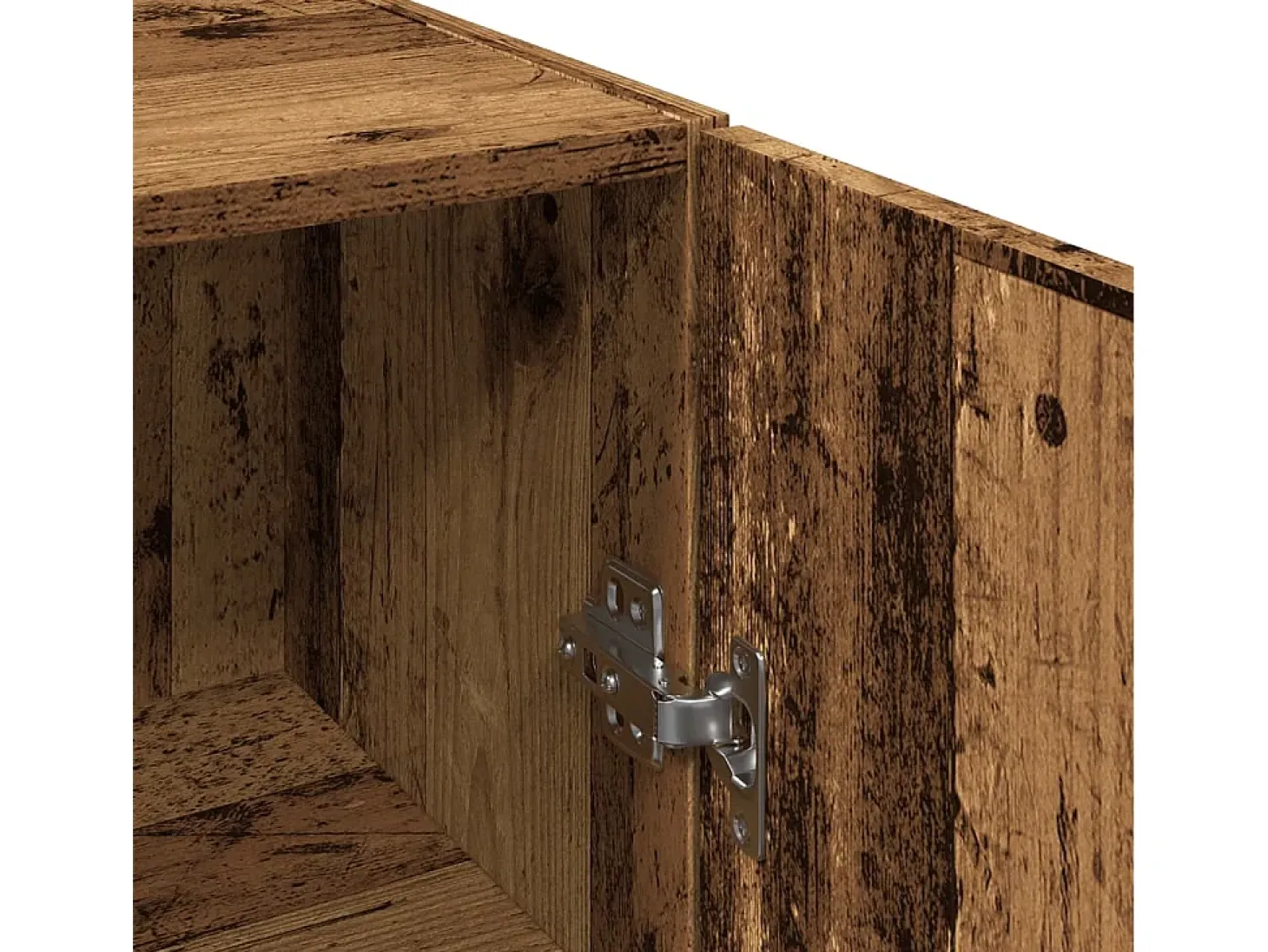 Armario de pared madera vieja 34,5x34x90 cm madera contrachapada