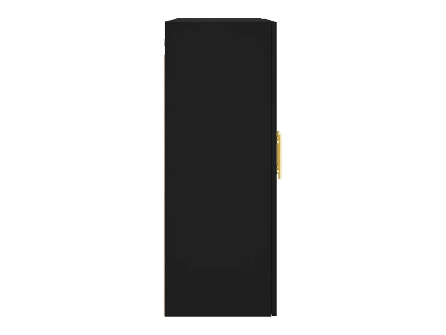 Armario de pared negro 69,5x34x90 cm