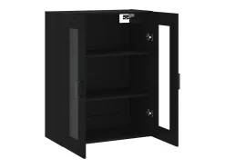 Armario de pared negro 69,5x34x90 cm