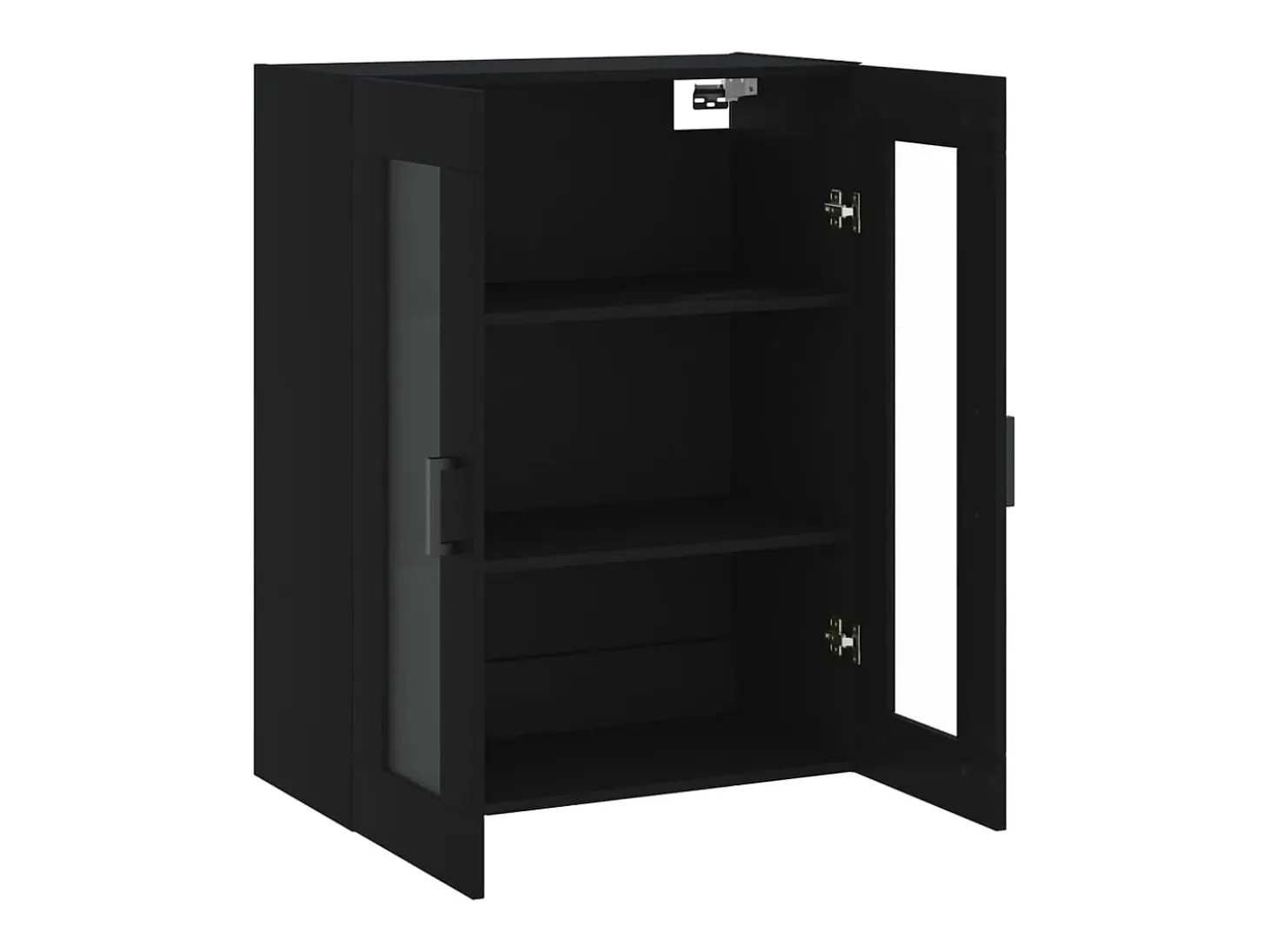 Armario de pared negro 69,5x34x90 cm