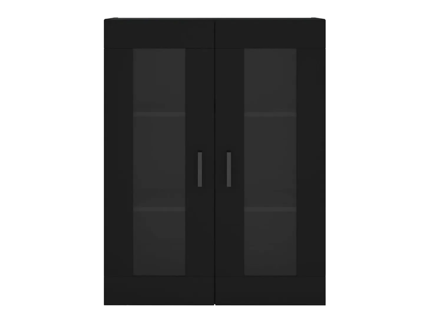 Armario de pared negro 69,5x34x90 cm