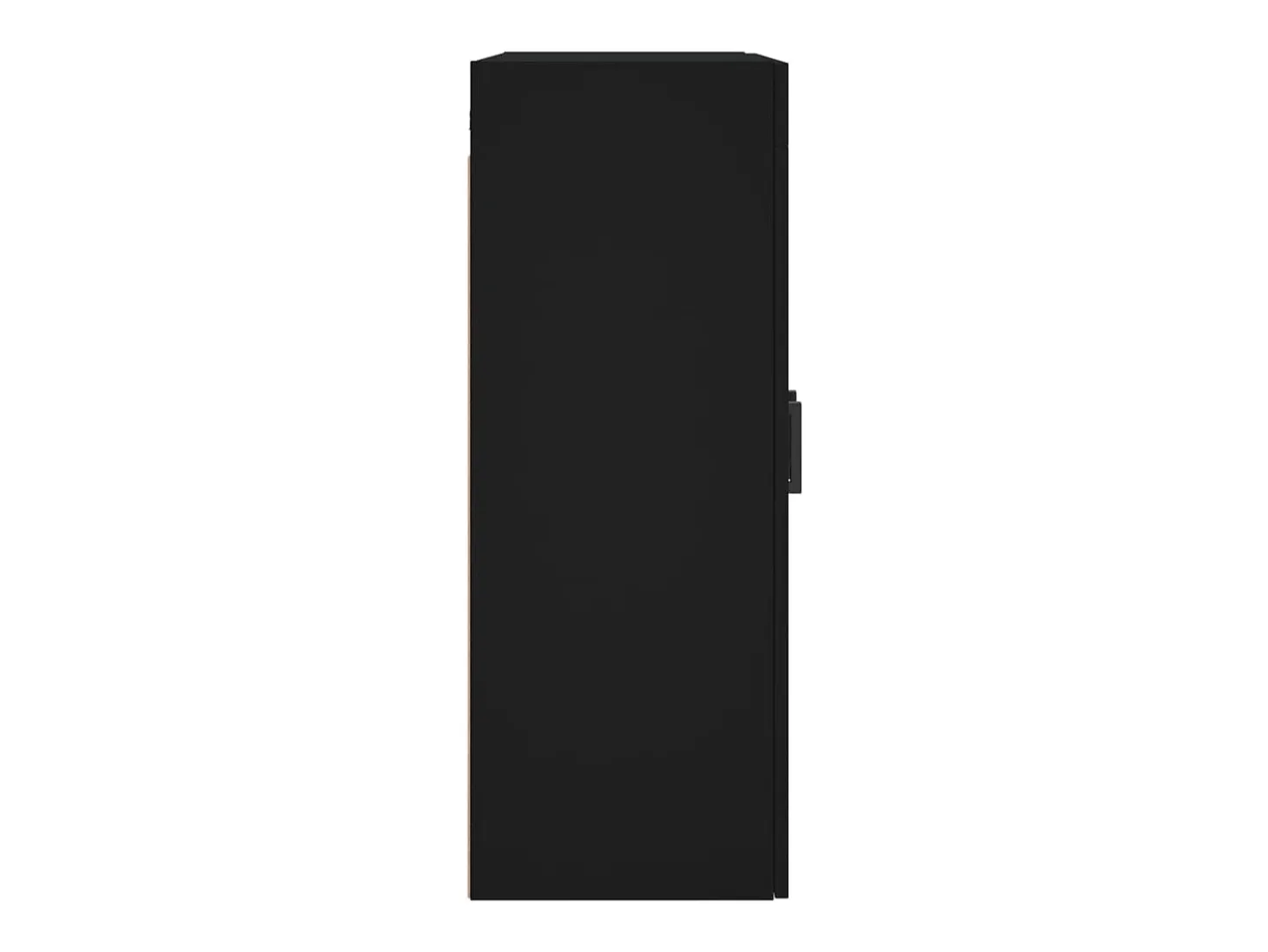 Armario de pared negro 69,5x34x90 cm