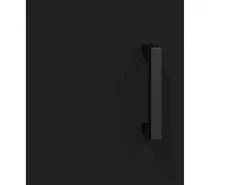 Armario de pared negro 69,5x34x90 cm