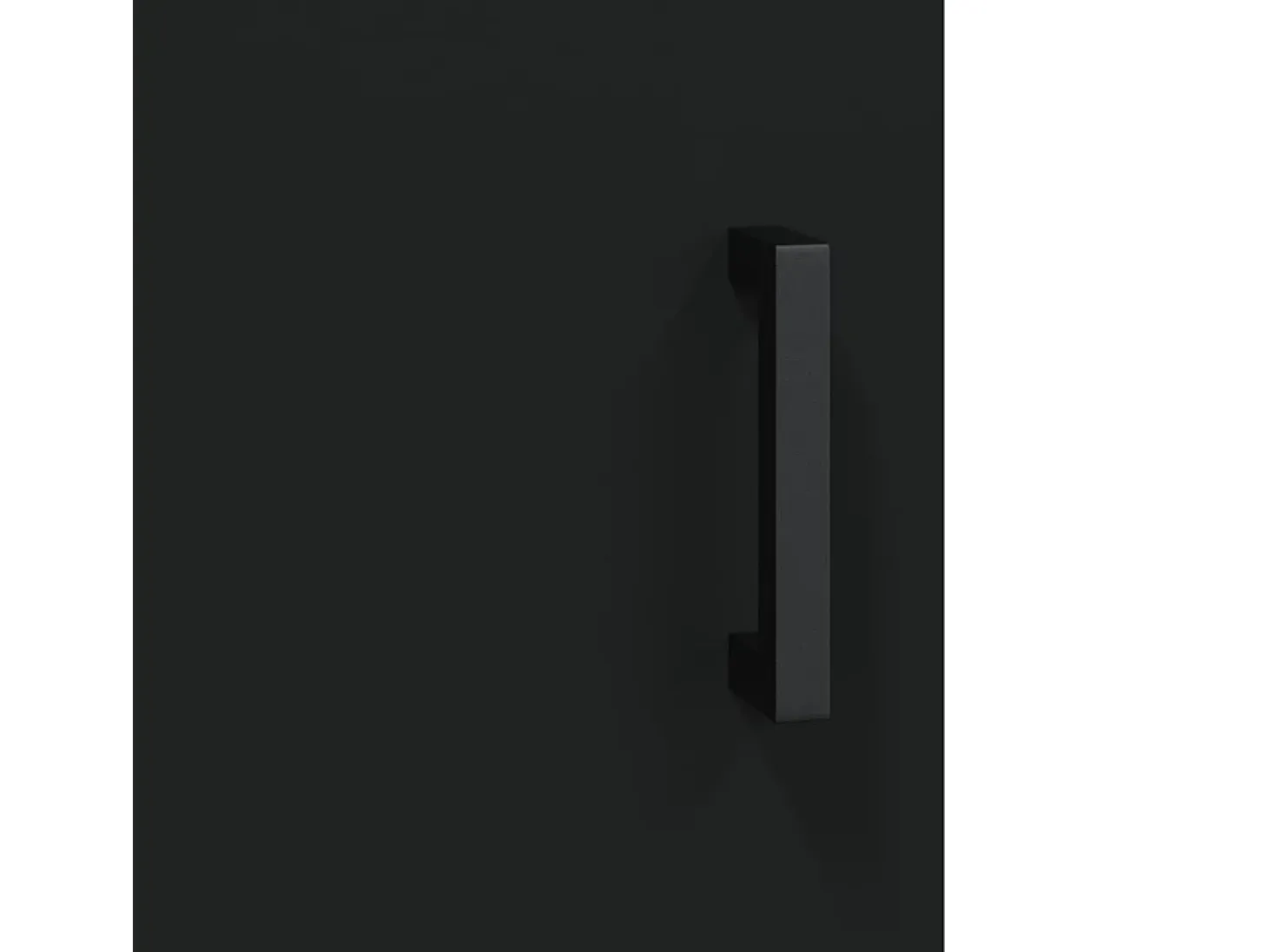 Armario de pared negro 69,5x34x90 cm