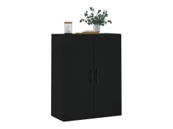 Armario de pared negro 69,5x34x90 cm