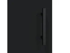 Armario de pared negro 69,5x34x90 cm