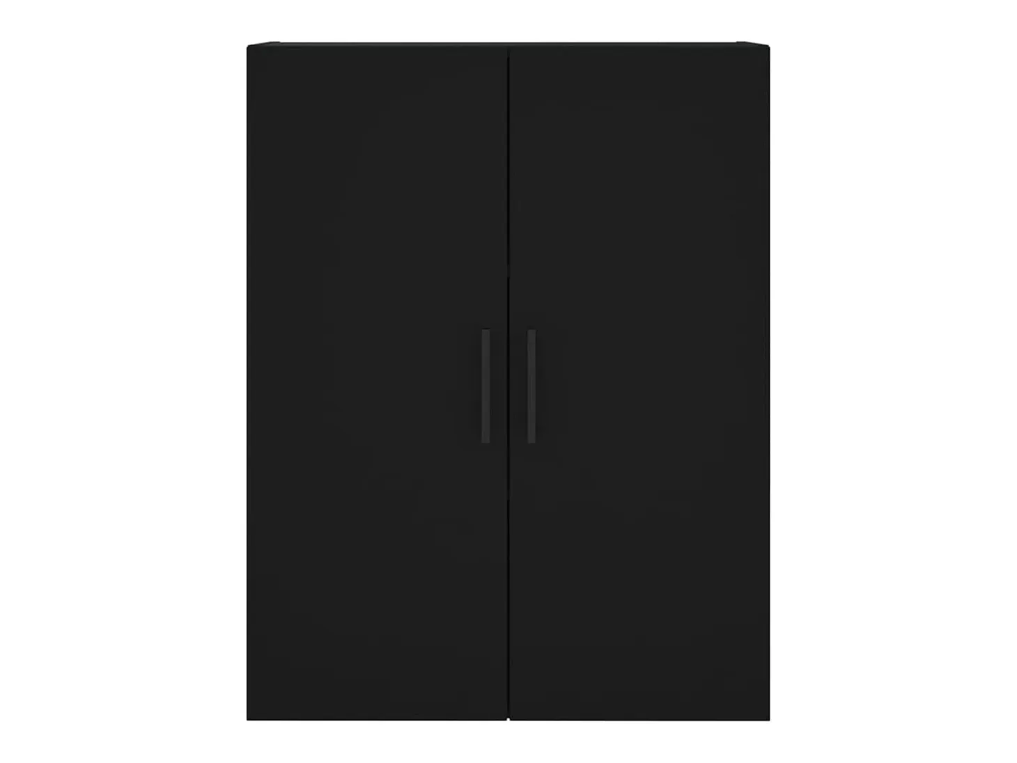 Armario de pared negro 69,5x34x90 cm