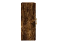 Armario de pared roble ahumado 34,5x34x90 cm