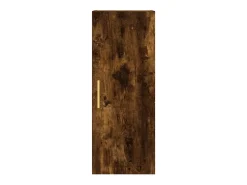 Armario de pared roble ahumado 34,5x34x90 cm