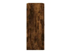 Armario de pared roble ahumado 69,5x34x90 cm madera de ingeniería