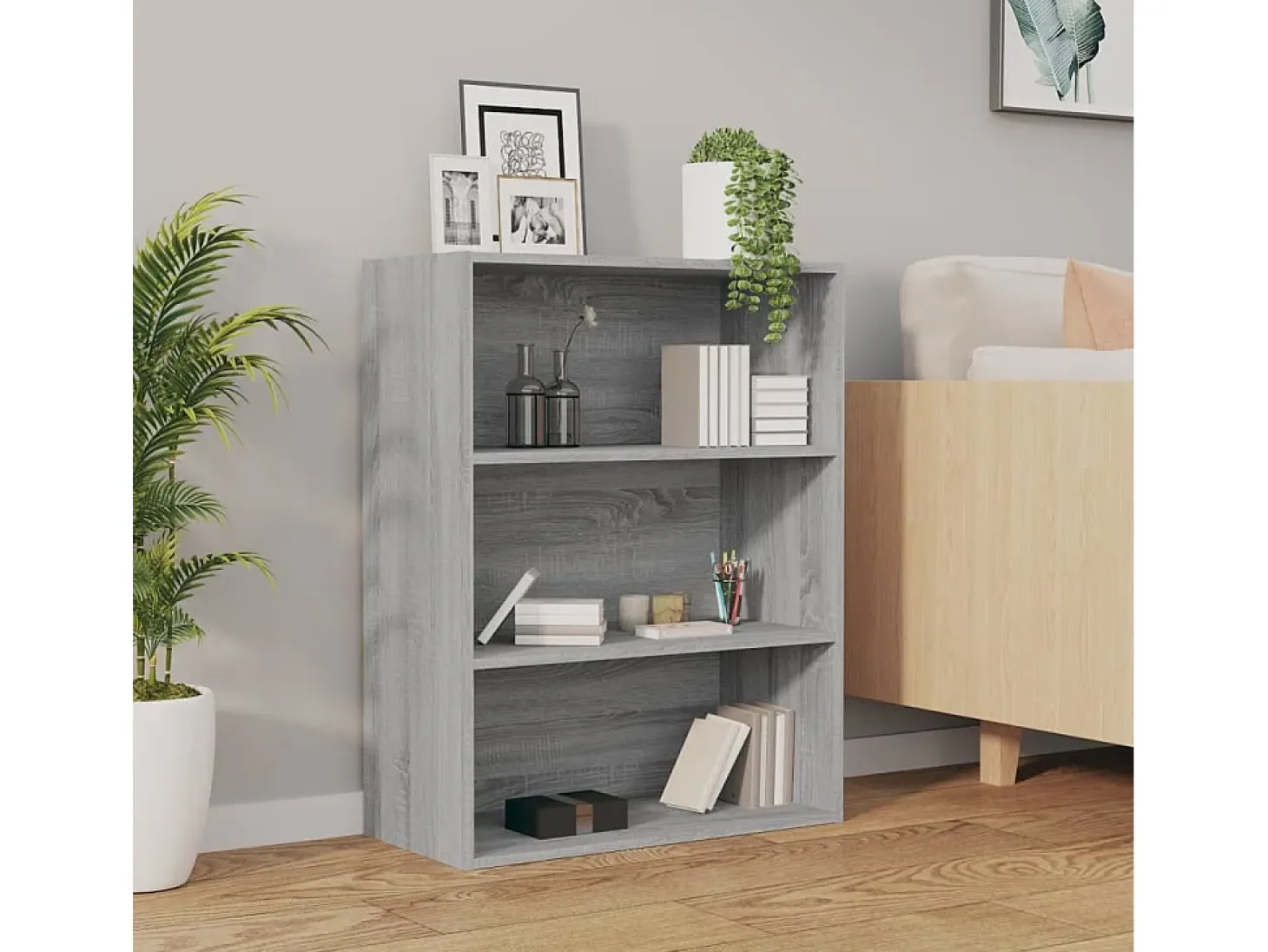 Armario de pared Sonoma gris 69,5x32,5x90 cm