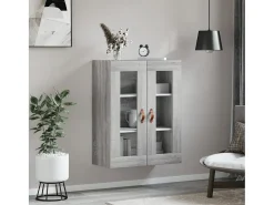 Armario de pared Sonoma gris 69,5x34x90 cm