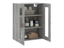 Armario de pared Sonoma gris 69,5x34x90 cm