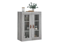Armario de pared Sonoma gris 69,5x34x90 cm