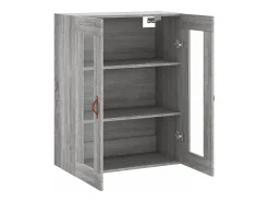 Armario de pared Sonoma gris 69,5x34x90 cm