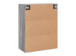 Armario de pared Sonoma gris 69,5x34x90 cm madera de ingeniería