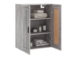 Armario de pared Sonoma gris 69,5x34x90 cm madera de ingeniería