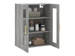 Armario de pared Sonoma gris 69,5x34x90 cm