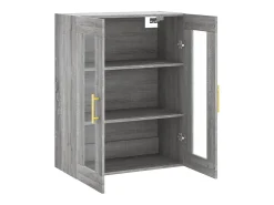 Armario de pared Sonoma gris 69,5x34x90 cm