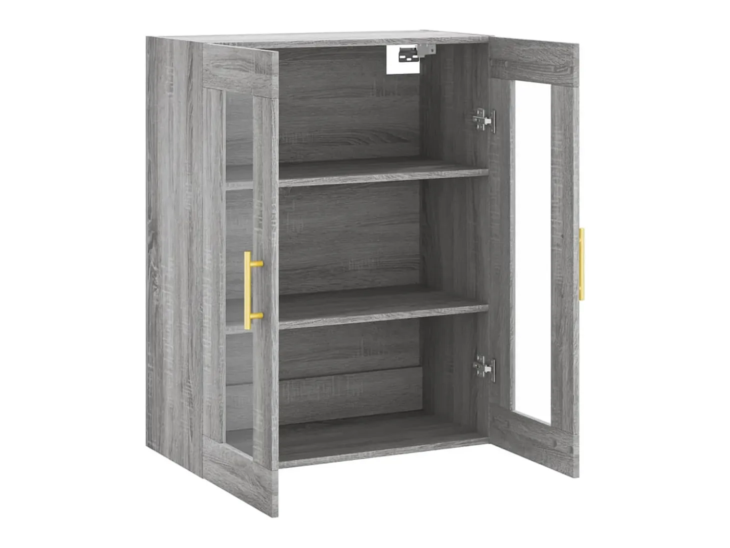 Armario de pared Sonoma gris 69,5x34x90 cm