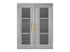 Armario de pared Sonoma gris 69,5x34x90 cm