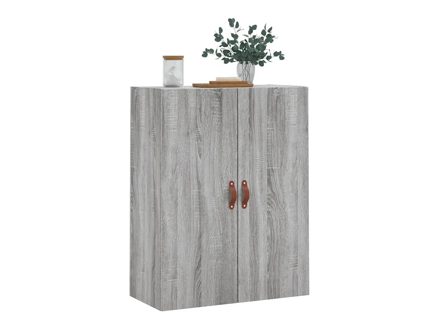 Armario de pared Sonoma gris 69,5x34x90 cm